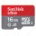 SDSQUAR-016G SanDisk Ultra MicroSDHC UHS-I card 98MB/s 16GB U1 A1 (With Adapter)